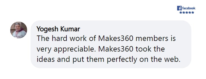 Makes360 Facebook Reviews